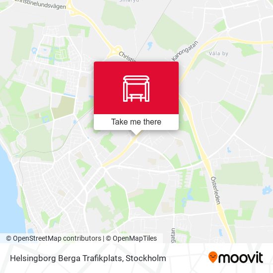Helsingborg Berga Trafikplats map