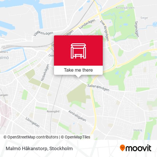 Malmö Håkanstorp map
