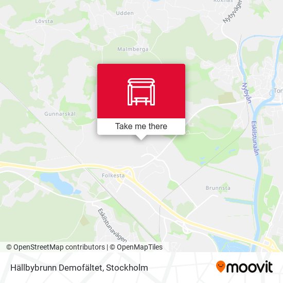 Hällbybrunn Demofältet map