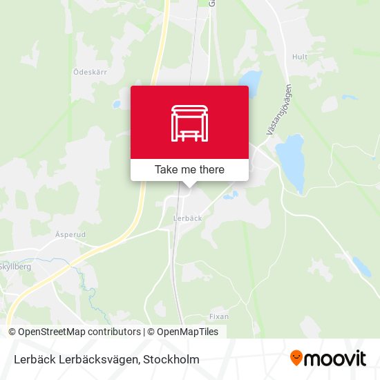 Lerbäck Lerbäcksvägen map