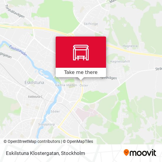 Eskilstuna Klostergatan map