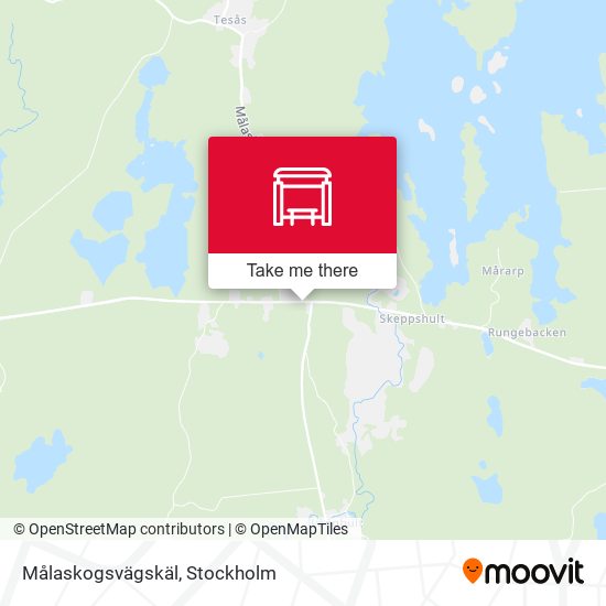 Målaskogsvägskäl map
