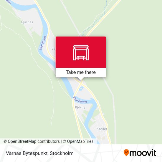 Värnäs Bytespunkt map