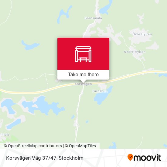 Korsvägen Väg 37/47 map