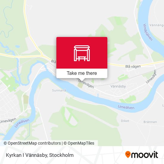 Kyrkan I Vännäsby map