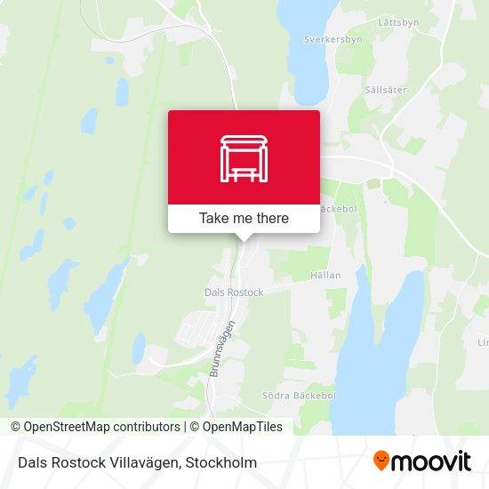 Dals Rostock Villavägen map