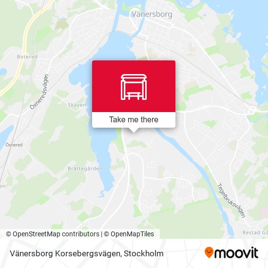 Vänersborg Korsebergsvägen map
