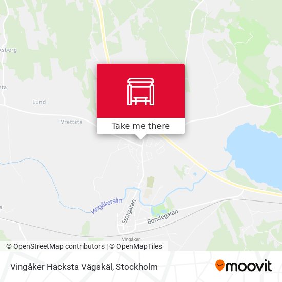 Vingåker Hacksta Vägskäl map