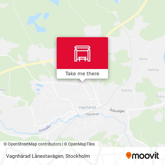 Vagnhärad Lånestavägen map