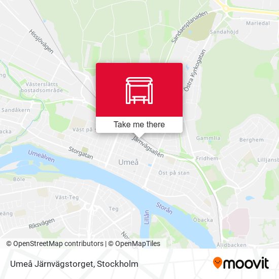 Umeå Järnvägstorget map