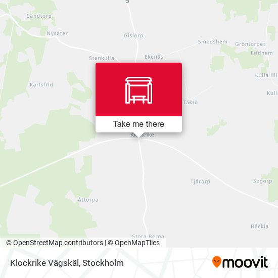 Klockrike Vägskäl map