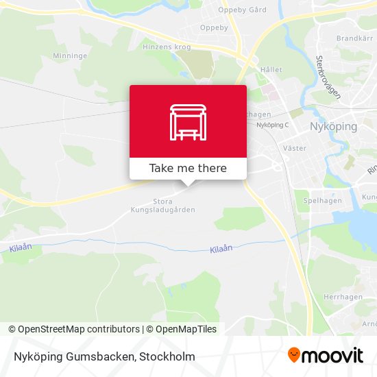 Nyköping Gumsbacken map