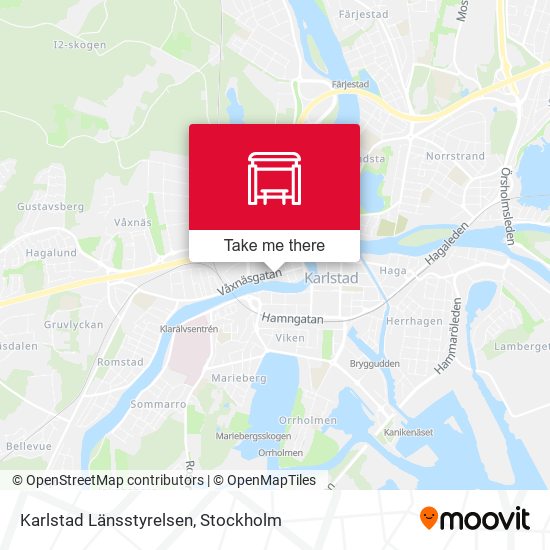 Karlstad Länsstyrelsen map