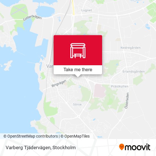 Varberg Tjädervägen map