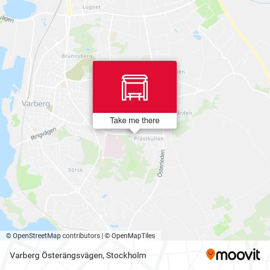 Varberg Österängsvägen map