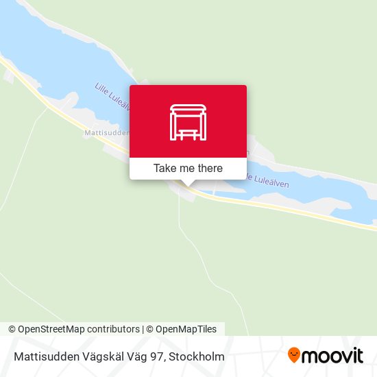 Mattisudden Vägskäl Väg 97 map
