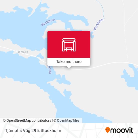Tjåmotis Väg 295 map