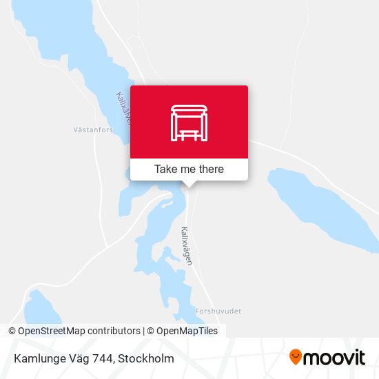 Kamlunge Väg 744 map