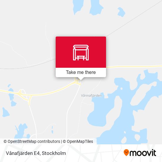 Vånafjärden E4 map