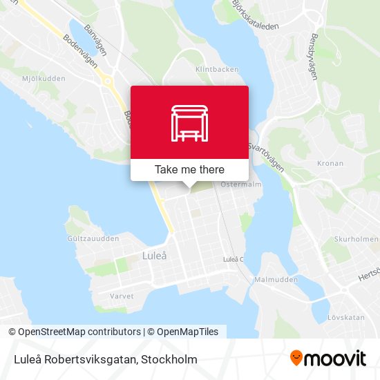 Luleå Robertsviksgatan map