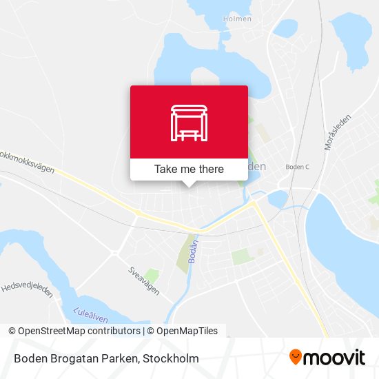 Boden Brogatan Parken map