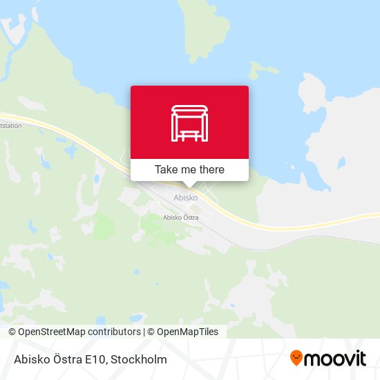 Abisko Östra E10 map