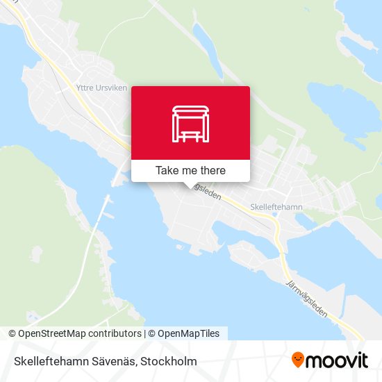 Skelleftehamn Sävenäs map