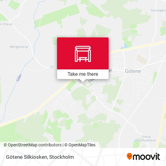 Götene Silkiosken map