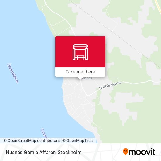 Nusnäs Gamla Affären map