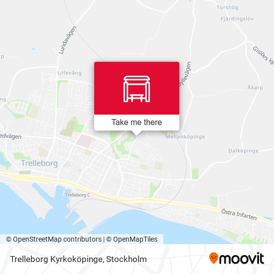 Trelleborg Kyrkoköpinge map