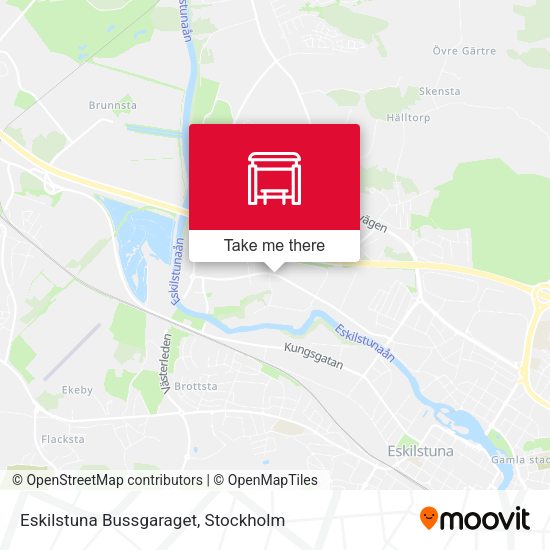 Eskilstuna Bussgaraget map