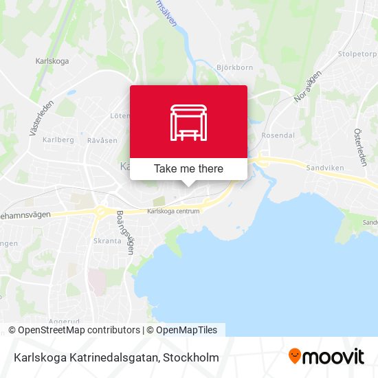 Karlskoga Katrinedalsgatan map
