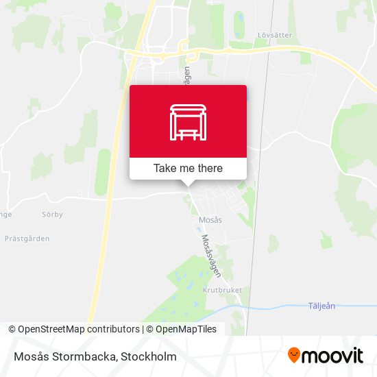 Mosås Stormbacka map
