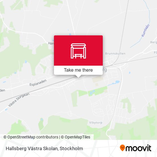 Hallsberg Västra Skolan map