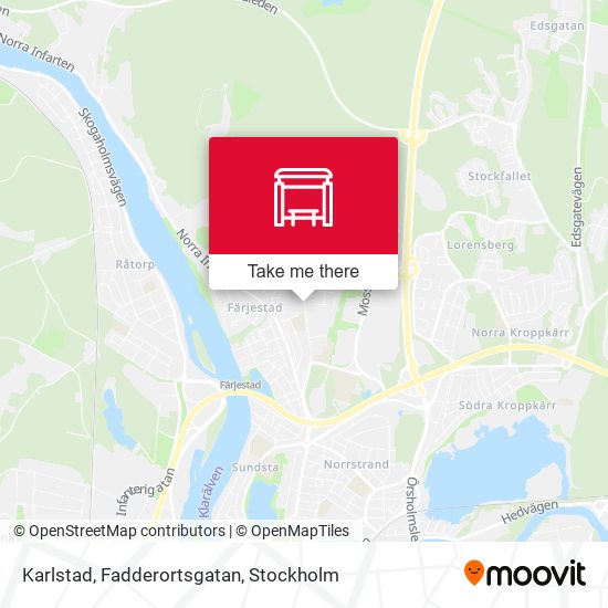 Karlstad, Fadderortsgatan map
