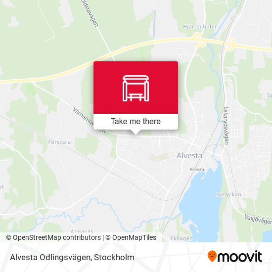 Alvesta Odlingsvägen map