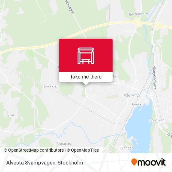 Alvesta Svampvägen map