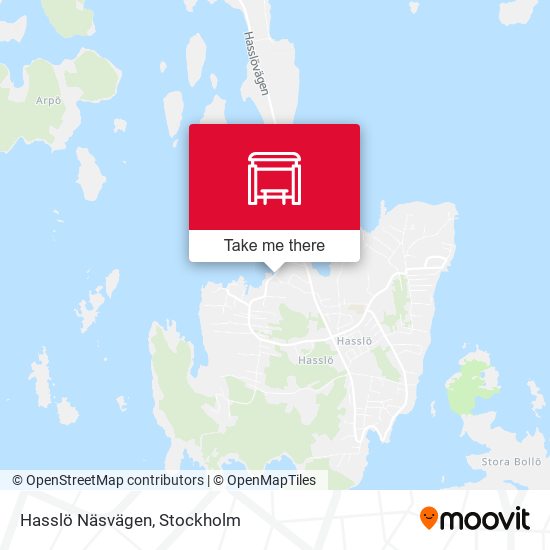 Hasslö Näsvägen map