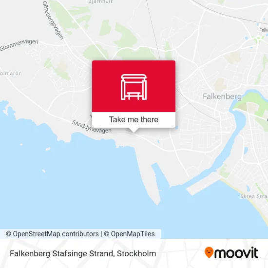 Falkenberg Stafsinge Strand map