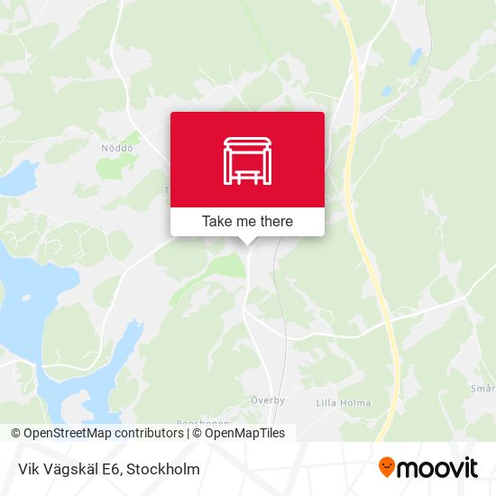 Vik Vägskäl E6 map