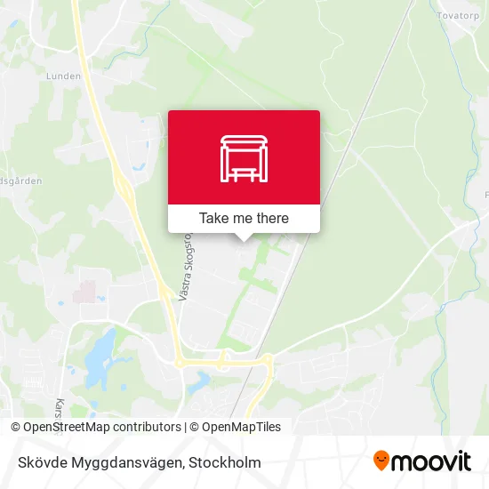 Skövde Myggdansvägen map