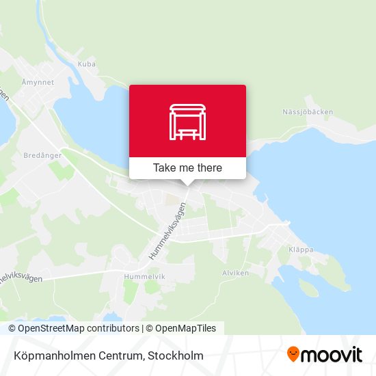 Köpmanholmen Centrum map