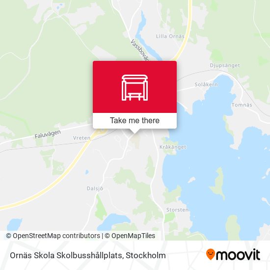 Ornäs Skola Skolbusshållplats map