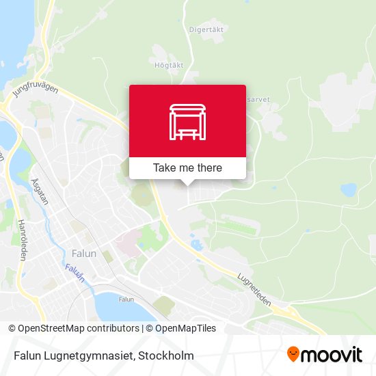 Falun Lugnetgymnasiet map