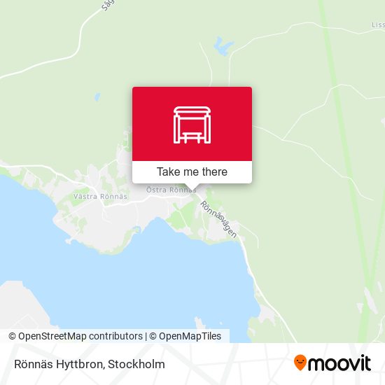 Rönnäs Hyttbron map