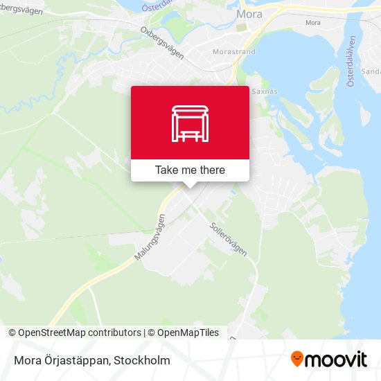 Mora Örjastäppan map