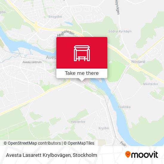 Avesta Lasarett Krylbovägen map