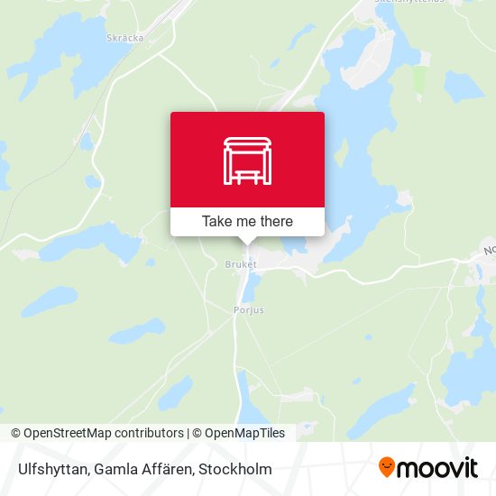 Ulfshyttan, Gamla Affären map