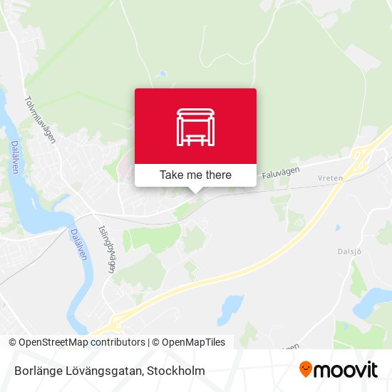Borlänge Lövängsgatan map