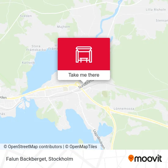 Falun Backberget map